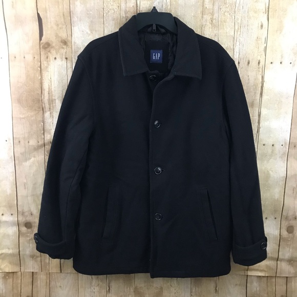 Gap Mens Black Coat - Picture 2 of 8